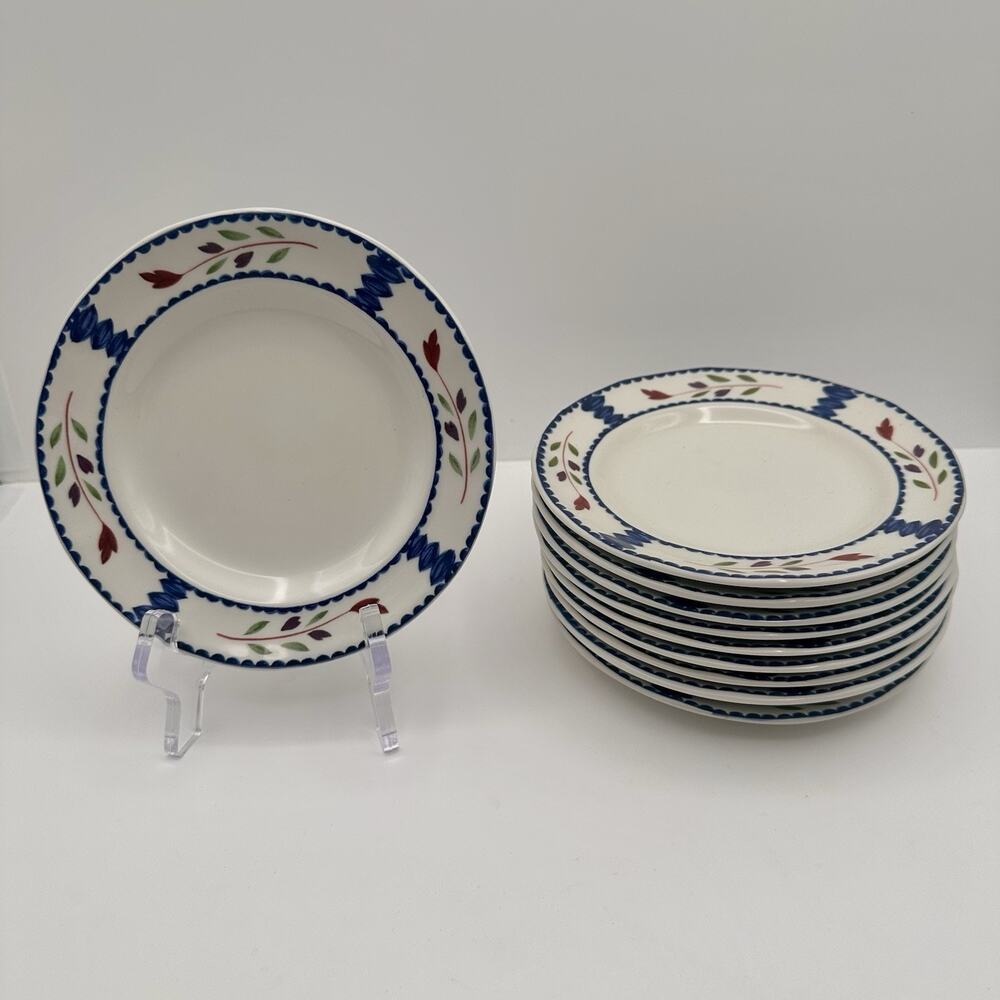 Adams Lancaster Real English Ironstone 6 in Bread & Butter Plates Set of 10 EUC